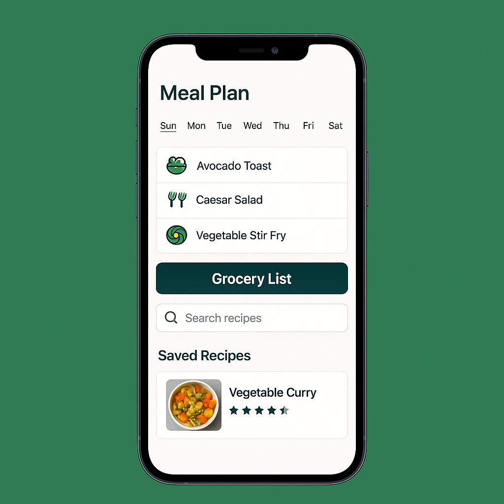 App mockup showcasing The Big Shop features